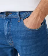 Pantalón de jean azul de corte super skinny.