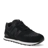 Championes urbanos New Balance modelo Classics Traditionnels WL574PSS, color negro, confeccionados en gamuza y malla, con logo "N" característico en los laterales y entresuela ENCAP.