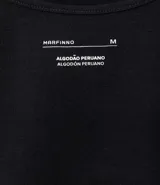 Blusa de bretel fino confeccionada en malla de algodón peruano, con escote redondo y sin estampa.