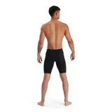 Traje de baño tipo jammer color negro con logo de la marca en la pierna izquierda.