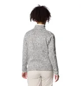 Campera polar Columbia Sweater Weather, color gris jaspeado, con cierre frontal completo, cuello alto y bolsillos laterales con cierre.