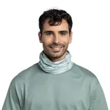 Cuello multifuncional Buff Coolnet Uv Aces con estampado de camuflaje en tonos celeste y gris.