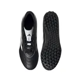 Championes de fútbol Adidas Goletto IX para pasto sintético, color negro con detalles en blanco. Exterior sintético suave con acolchado y perforaciones. Suela de caucho con taches. Ajuste clásico y cierre de cordones.