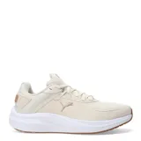 Championes Puma Skyrocket Lite 2 Alt color beige con logo dorado.