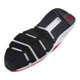 Championes Under Armour Charged Commit TR 4, color gris claro con logo negro y suela blanca.