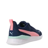 Championes Puma Anzarun Lite color lila con detalles en blanco y rosa.