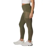 Calza larga color verde oliva, de tiro alto, con bolsillos laterales y tecnología Omni-Wick.