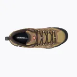 Zapato de senderismo Merrell Moab 3 Waterproof, color marrón con detalles en negro y suela Vibram.