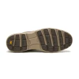 Zapato acordonado Caterpillar modelo Oly 2.0, color marrón topo, confeccionado en cuero con forro de malla de nylon, plantilla de espuma de PU moldeada, entresuela de EVA y suela de goma. Cuenta con tecnología CLEANSPORT NXT para control de olores.