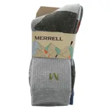 Calcetines de lana merino color azul con detalles en negro y logo naranja. Ideales para actividades outdoor.