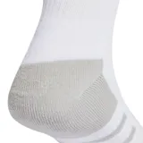 Medias de training con tecnología CLIMACOOL, en color blanco, que presentan un largo clásico y diseño acolchado.