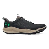 Championes de trail running Under Armour Charged Maven Trail, color marrón con detalles en negro y suela beige con motas.