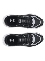 Zapatillas Under Armour Forge 96 LTHR RISSUE unisex, color blanco con detalles en gris.