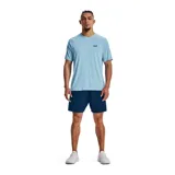 Remera deportiva Under Armour Tech 2.0 de hombre, color gris jaspeado con logo negro en el pecho.