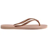Ojotas Havaianas Slim color blanco con tiras finas.