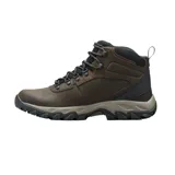 Botas de trekking Columbia Newton Ridge Plus II, color marrón con detalles en negro. Confeccionadas en cuero, gamuza y malla con revestimiento de PU. Cuentan con tecnología impermeable y transpirable Omni-Tech™ y suela de caucho antimarcas de alta tracción Omni-Grip™