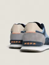 Championes Hoff modelo Strasbourg, con base blanca y detalles en azul, gris y negro.