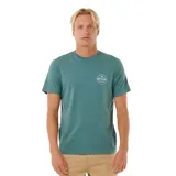 Remera de manga corta color verde con logo de Rip Curl en el pecho izquierdo.