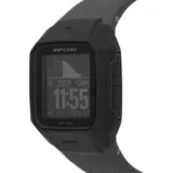 Reloj digital Rip Curl Search GPS Series 2, color verde oscuro con caja de plástico ABS y correa de goma. Resistente al agua hasta 100 metros, con función de marea y GPS. Tamaño de la caja: 43 mm.
