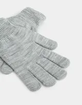 Par de guantes tejidos color crema.