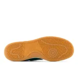 Championes New Balance BB480LPA, color verde con detalles en blanco y celeste.