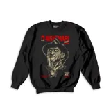 Buzo negro de algodón con estampa de Freddy Krueger, personaje de la película Pesadilla en Elm Street.