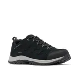 Championes de trekking Columbia Crestwood Waterproof para hombre, color marrón con detalles en negro y naranja, capellada de gamuza y malla, tecnología impermeable Omni-Tech, entresuela TechLite para amortiguación y suela Omni-Grip para tracción en todo terreno.