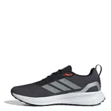 Championes Adidas Runfalcon 5 TR para hombre, color negro con detalles en gris y naranja.