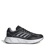 Championes Adidas Galaxy Star negros con detalles en gris y blanco.