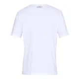 Remera Under Armour negra de corte clásico, con logo y nombre de la marca estampados en gris en el pecho. Confeccionada en tejido Charged Cotton® que se seca rápidamente y tejido elástico en 4 direcciones para mayor movilidad.