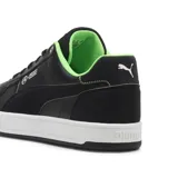Championes Puma MAPF1 Caven 2.0, color negro con detalles en verde y logo de Mercedes AMG Petronas.