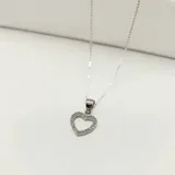Conjunto Corazón en Plata 925 con Circonias