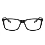 Armazón para anteojos de acetato negro, marca Polo, modelo 2273. Diseño rectangular con detalles del logo en las patillas.