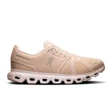 Championes urbanos On Running Cloud 6, color beige con suela blanca.