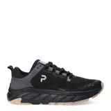 Championes acordonados color beige con suela blanca y detalles en negro.