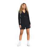 Short deportivo Under Armour Challenger Knit negro con logo blanco en la pierna izquierda.