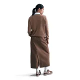 Abrigo Nike Sportswear Club Fleece color chocolate.