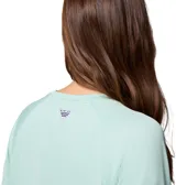 Remera de manga larga Columbia Tidal Tee II Long Sleeve, color verde agua con logo de la marca en el pecho y en la manga en color coral. Con protección solar UPF 50 y tecnología de secado rápido Omni-Wick.