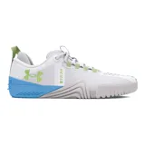 Zapatillas de entrenamiento Under Armour Tribase Reign 6, color negro con suela marrón.