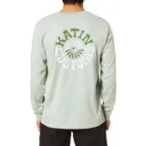 Remera manga larga color verde agua con logo estampado en el pecho.