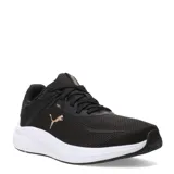 Championes Puma Skyrocket Lite 2 Alt, color negro con detalles dorados.