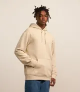 Buzo masculino comfort cerrado, con capucha y cordón para ajustes. Tiene bolsillo delantero y mangas largas.