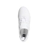 Zapatillas Adidas Adi-Ease blancas de lona con las tres tiras laterales microperforadas.