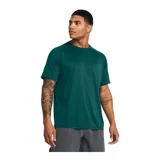 Remera deportiva Under Armour Tech 2.0 de hombre, color gris jaspeado con logo negro en el pecho.