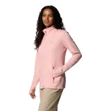 Campera polar Columbia con cierre frontal, bolsillos laterales con cierre y orificios para pulgares.