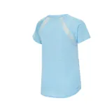 Remera deportiva celeste de manga corta, con logo de New Balance estampado en el pecho y tecnología NB ICEx de secado rápido.