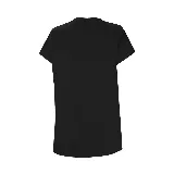 Remera deportiva negra de corte clásico, con logo de Topper estampado en el pecho.