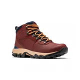 Bota de senderismo Columbia Newton Ridge Plus II, color marrón, con capellada de cuero recubierto de PU, ante y malla. Cuenta con tecnología Omni-Tech™ impermeable y transpirable, entresuela TechLite™ para amortiguación y suela Omni-Grip™ para tracción en todo tipo de terrenos.