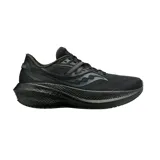 Championes de running Saucony Triumph 20, color negro, con amortiguación PWRRUN+ y suela de goma resistente.