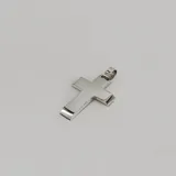 Dije de cruz bombé en plata 925.